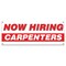 Signmission Now Hiring Carpenters Banner Apply Inside Accepting Application Single Sided B-30212 - alternate 1